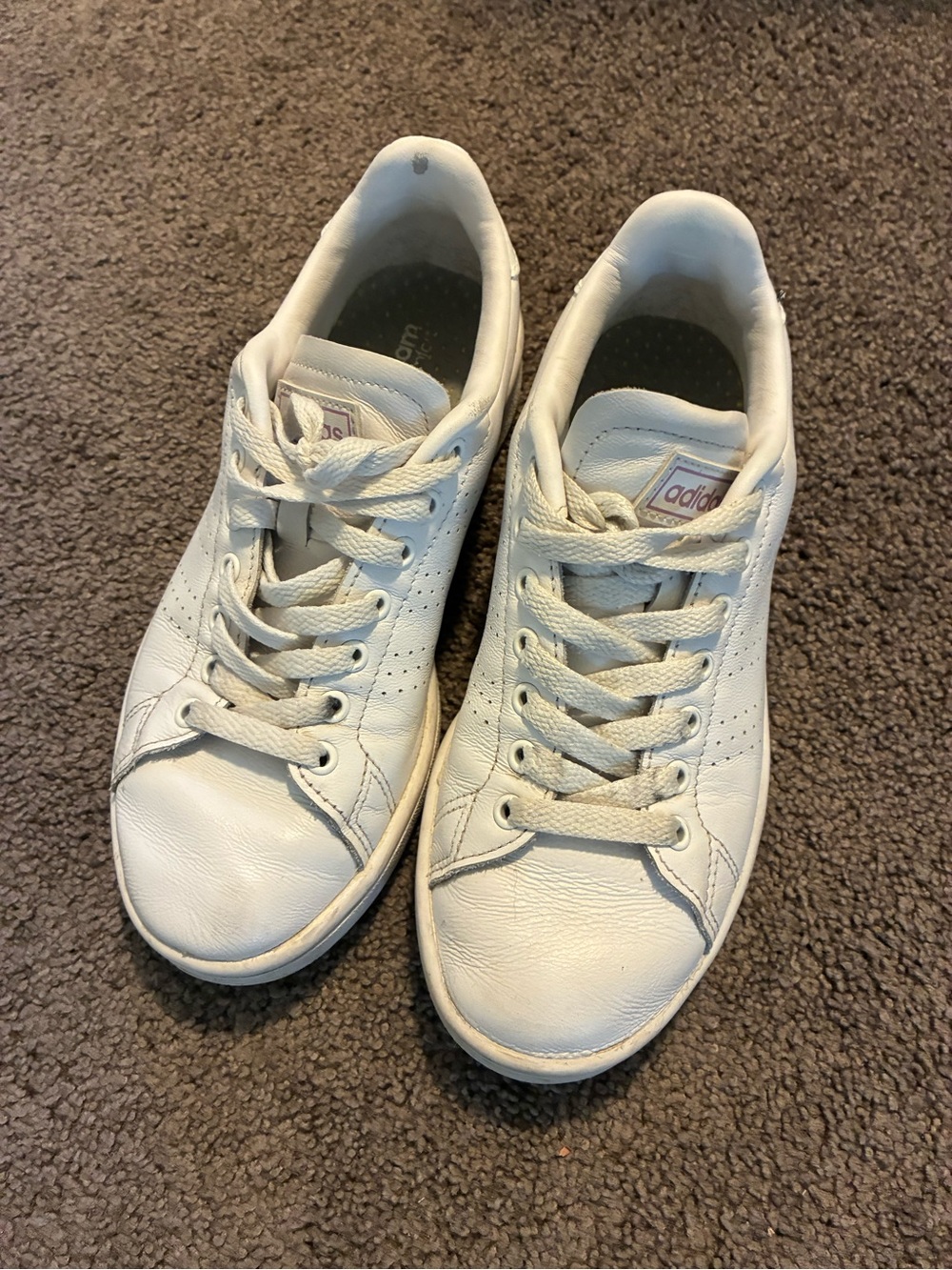 adidas White Leather Women’s Sneakers